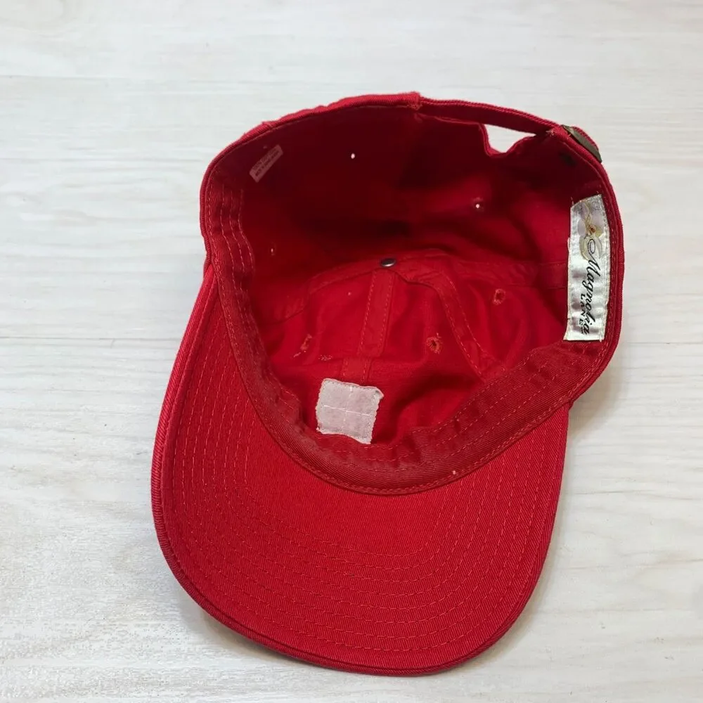 Masters Mens Red Baseball Cap Magnolia Lane‎ Golf Hat Adjustable